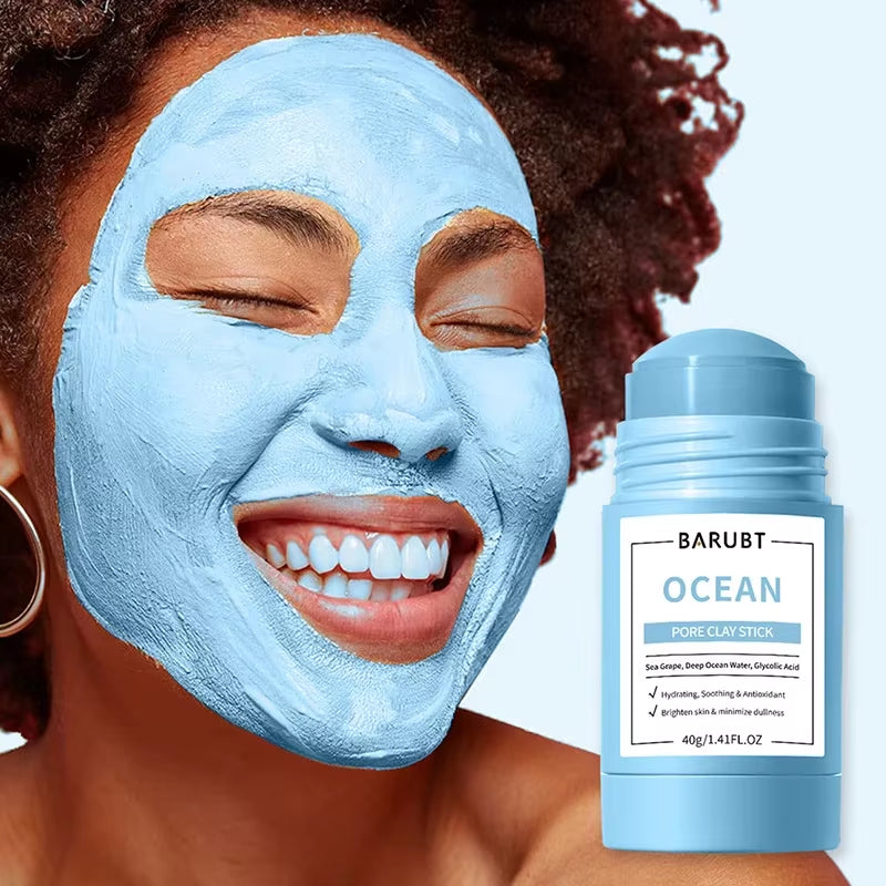 Alaska Volcano Mask Mugwort Cleansing Mask Stick Shrink Pores Acne Deep Blackhead Remover Facial Cleansing Moisturizing Mask 40G