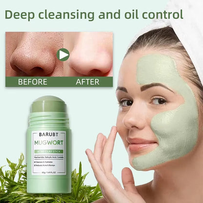 Alaska Volcano Mask Mugwort Cleansing Mask Stick Shrink Pores Acne Deep Blackhead Remover Facial Cleansing Moisturizing Mask 40G